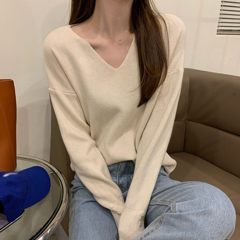 Áo sweater dạng rộng duyên dáng dành cho phái đẹp