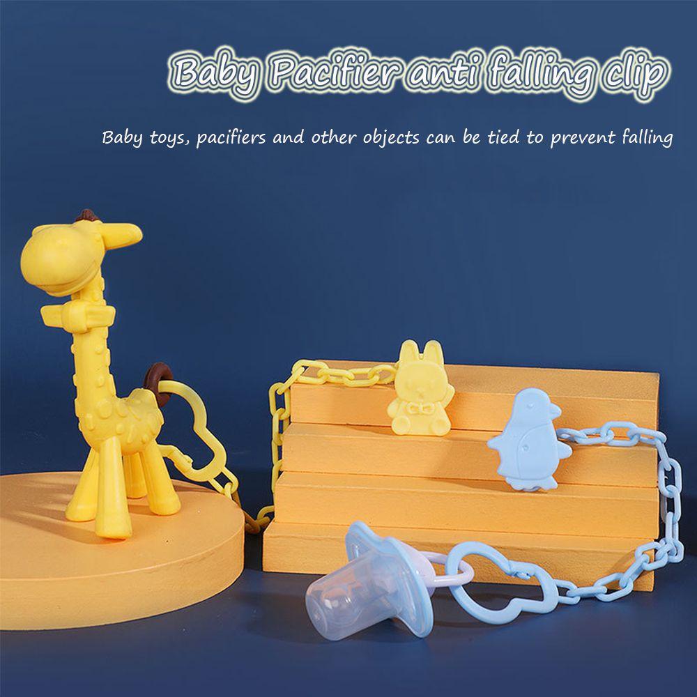 Kẹp Ti Giả Chống Thất Lạc Nhiều Màu Sắc Họa Tiết Hoạt Hình Dễ Thương Cho Bé