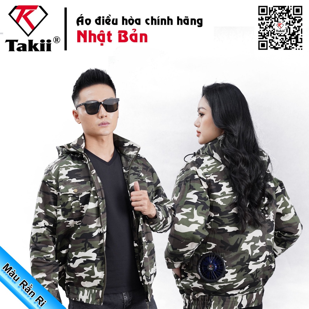 Áo Quạt Điều Hòa, Áo Quạt Gió Nhật Bản TAKII CHÍNH HÃNG - BH 12 tháng