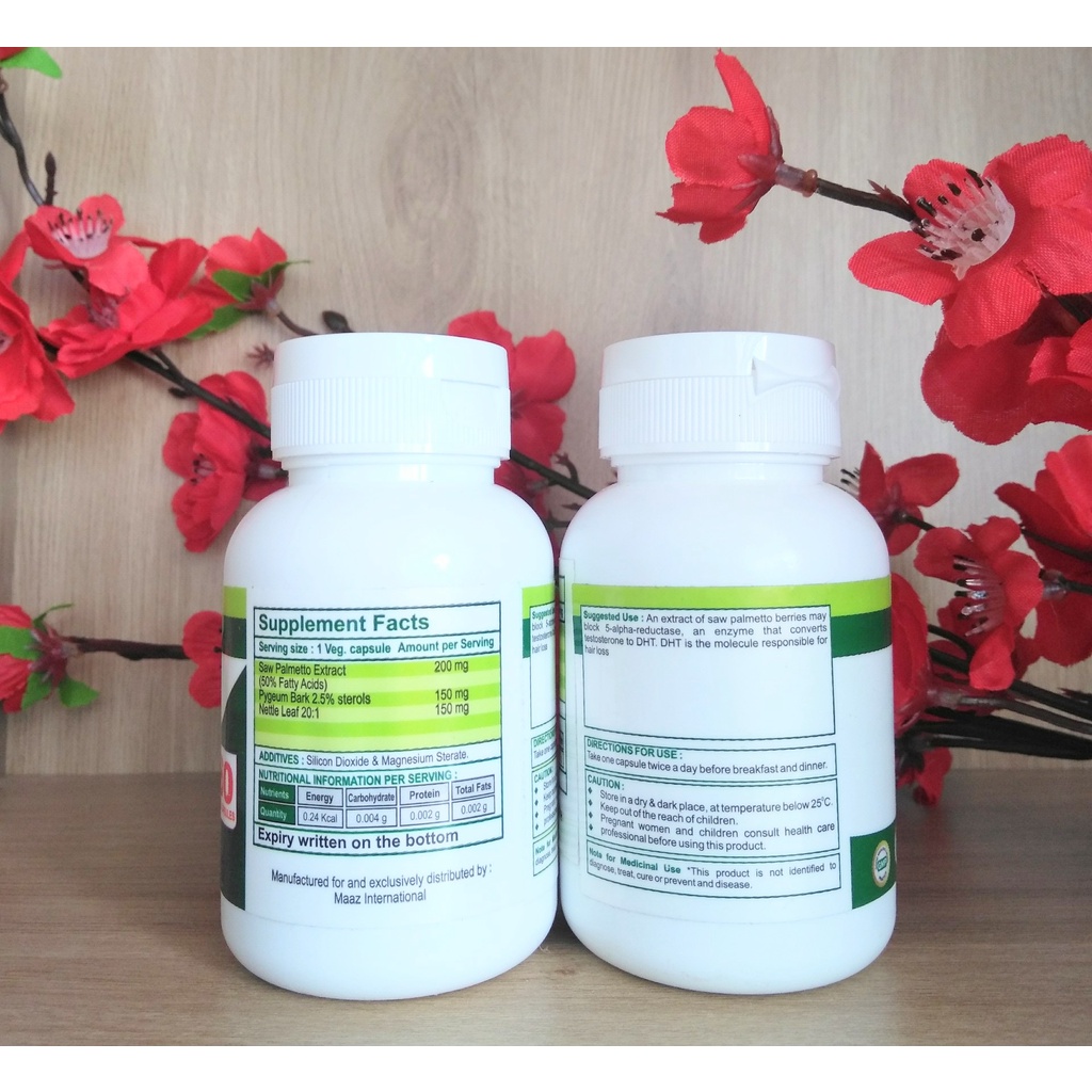 Combo - Viên Uống DHT Blocker Organic - Giảm Nhờn Da Đầu - Mọc Tóc Ngăn Rụng Tóc