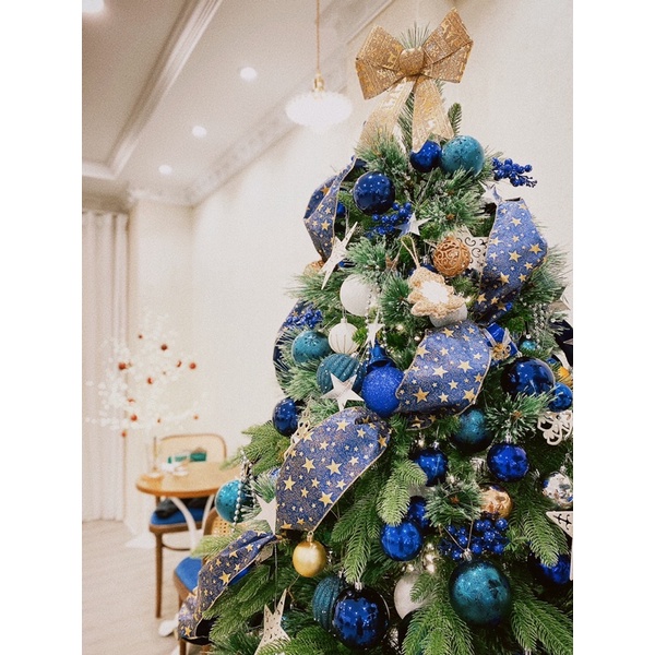 Cây thông lá PE mix tán dày 1.5m - cây thông PE sang trọng cao cấp không kèm trang trí