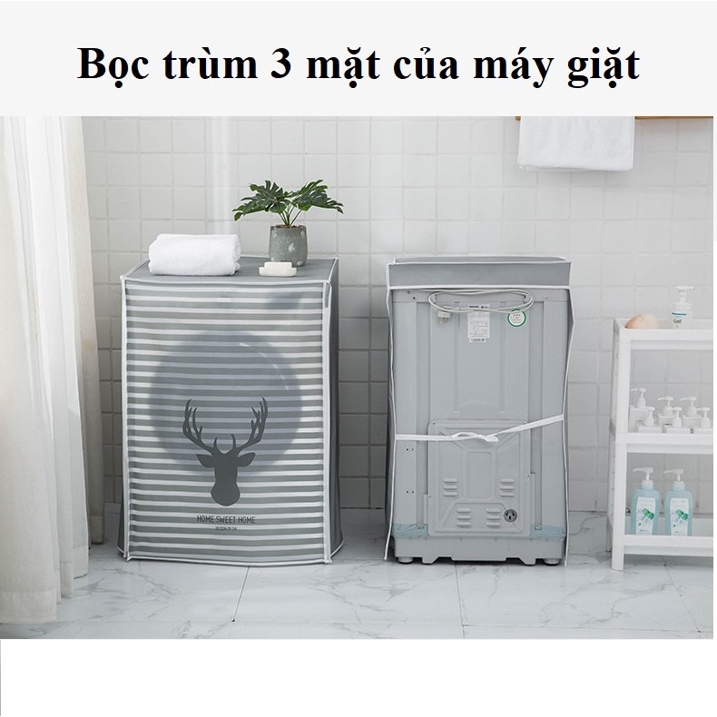 Vỏ bọc máy giặt, tấm phủ máy giặt cửa trên cửa ngang, áo trùm máy giặt che bụi, chống thấm nước