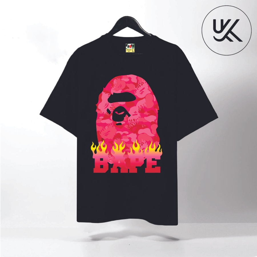 Áo Thun Tay Lỡ BAPE, áo phông Unisex Form rộng oversize, TEE A BATHING APE chất liệu Cotton. KKIMShop