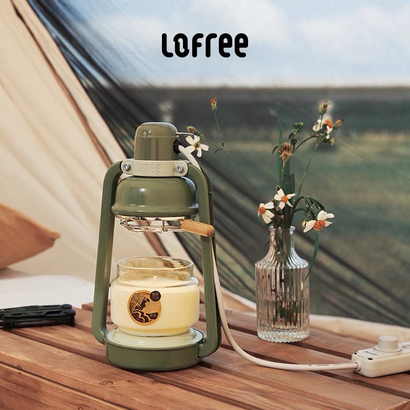 Đèn đốt nến thơm Lofree chính hãng phong cách đèn dầu vintage, tặng kèm 2 bóng đèn