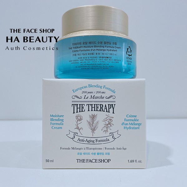 Kem dưỡng ẩm chống lão hóa làm dịu da phục hồi da The Face Shop The Therapy Moisture Blending Formula Cream 50ml