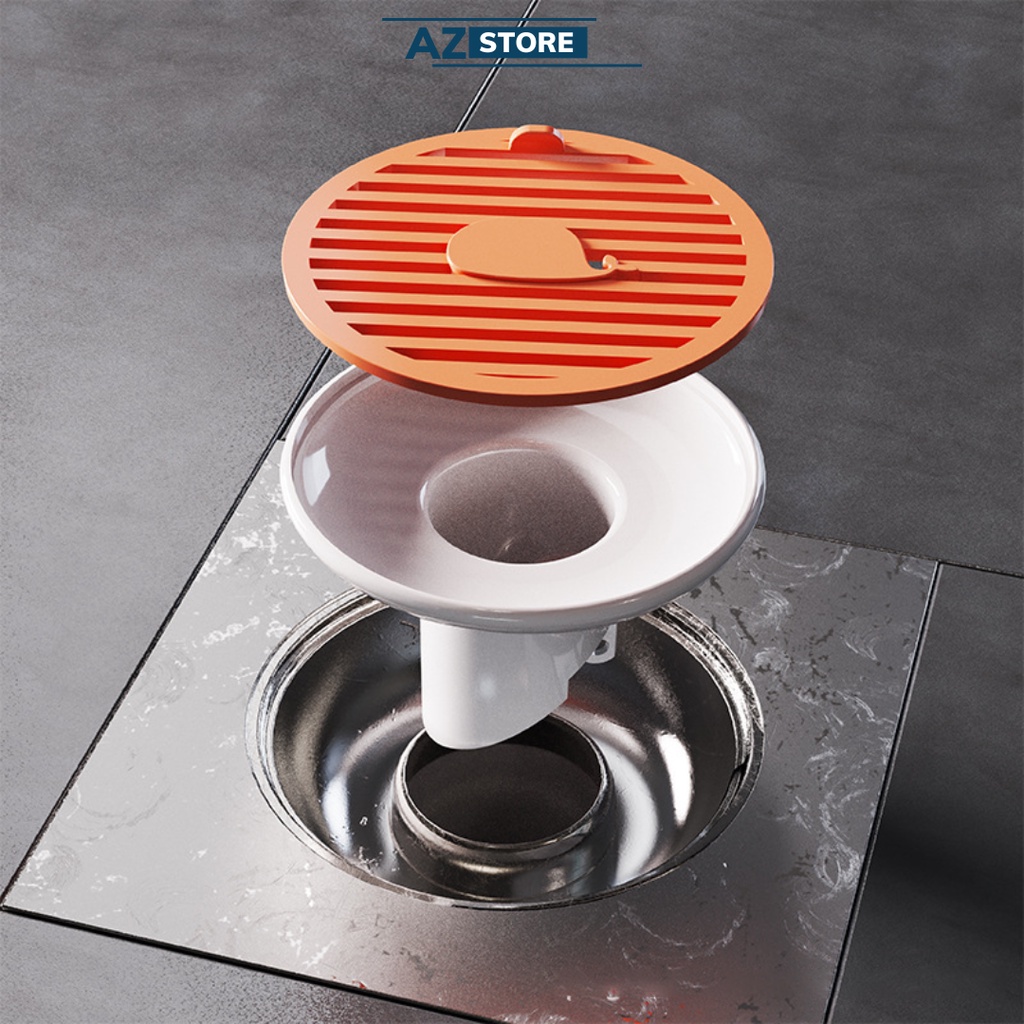 Nắp ngăn mùi thoát sàn ABS chặn mùi hôi cống, chống côn trùng, chống trào ngược - AZ Store