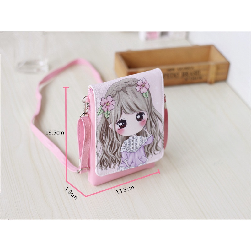 (TH08) Túi Đeo Chéo Họa Tiết Xinh Xắn, Túi Đựng Điện Thoại