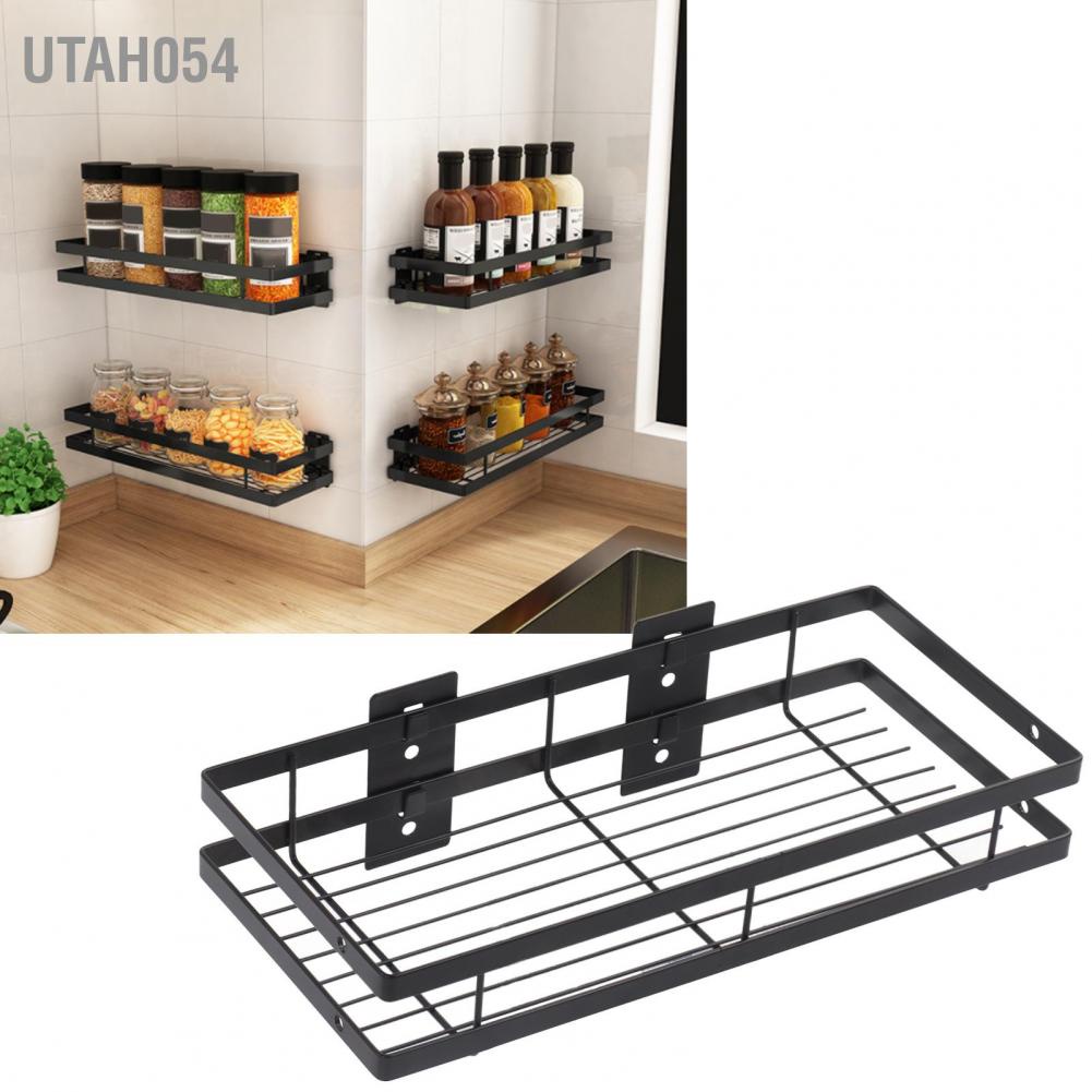 Kệ Sắt Gắn Tường Đựng Lọ Gia Vị Tiện Dụng Cho Nhà Bếp