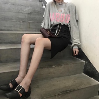 Chân váy vạt xéo Ulzzang