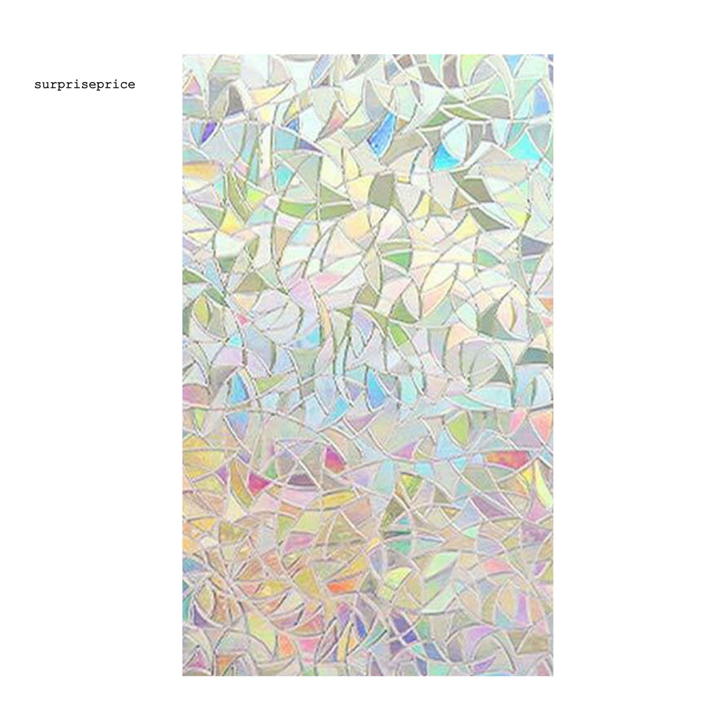 Miếng Dán Cửa Kính 2 Kích Cỡ Chống Cháy Nổ Không Cần Keo Dành Cho Gia Đình