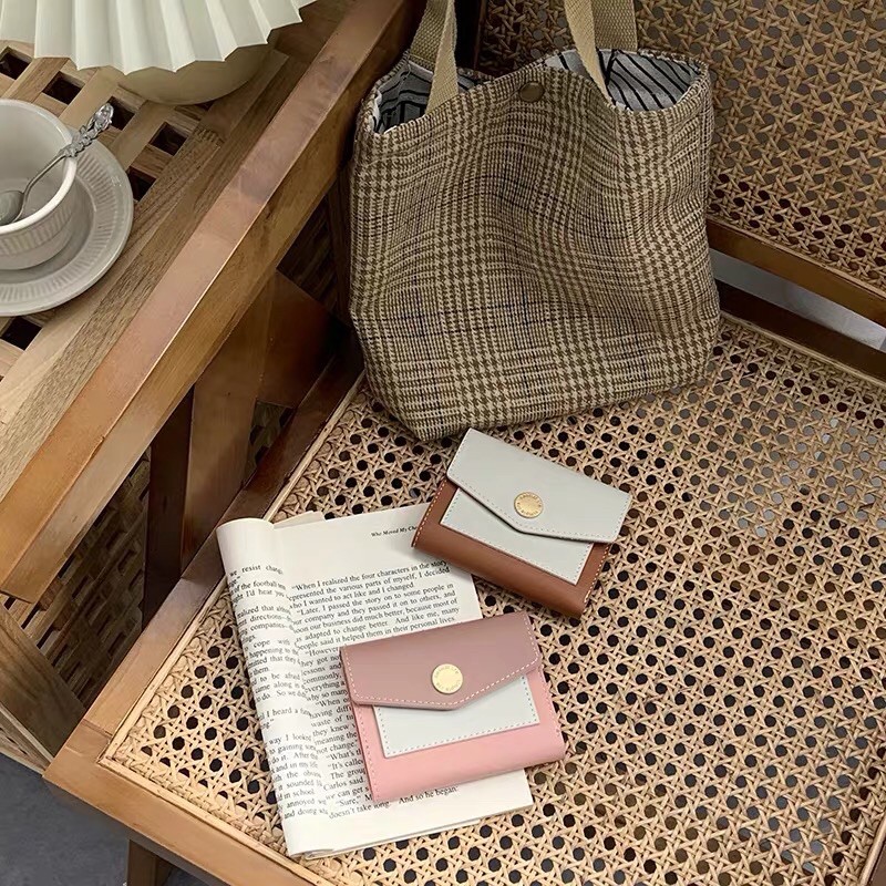 Ví vintage, chất đẹp, da không bong tróc