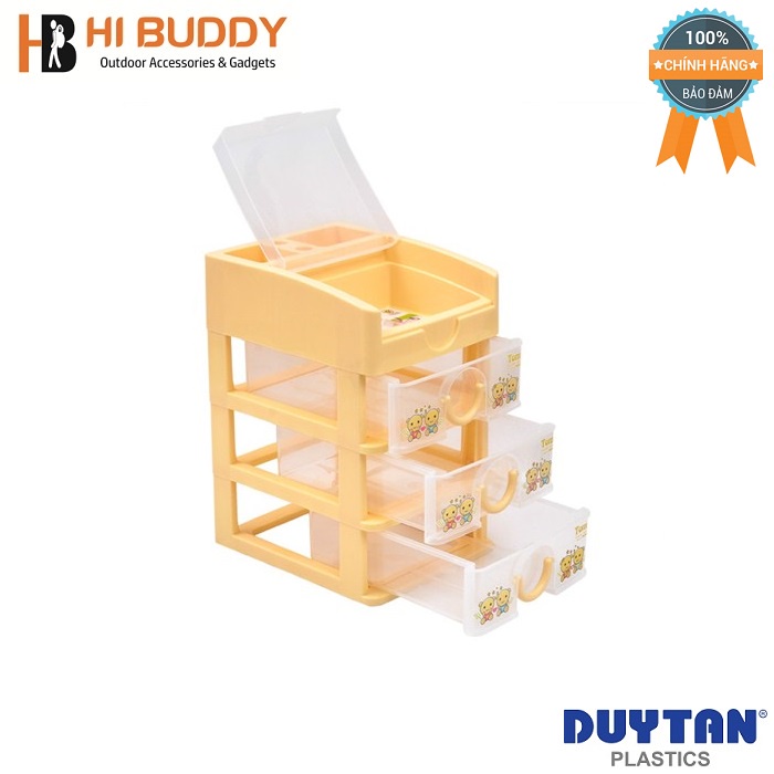 Tủ Nhựa Duy Tân Tomi Nhỏ 4 Ngăn No.219/4 |15.5 x 19 x 25 cm | Chuyên dùng đựng bút viết, Mỹ phẩm, vật dụng nhỏ...