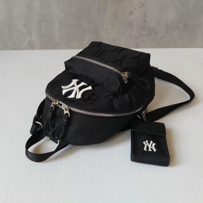[Full Tag code] Balo ny 2 món Monogram nylon mini sẵn 3 màu (hàng đẹp) clip thật