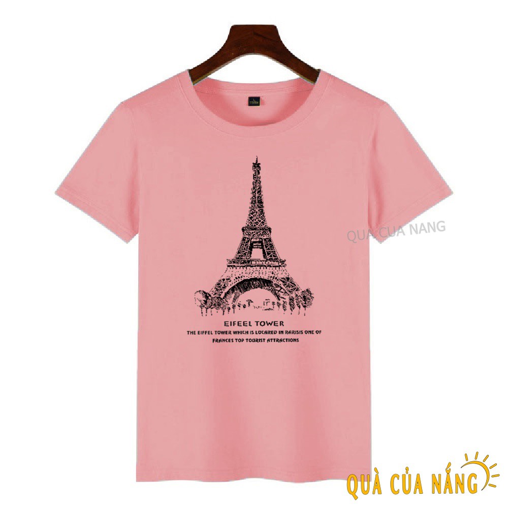 Áo Thun Nữ In Hình Tháp Paris Nhỏ Dễ Thương AT-373 ( 12 Màu ) | BigBuy360 - bigbuy360.vn