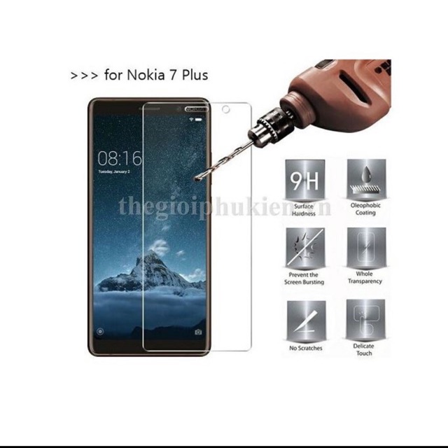Bộ 2 kính cường lực cho Nokia 7 plus