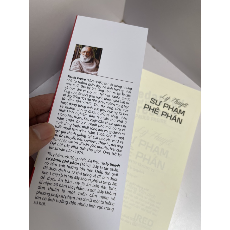 Sách Viện IRED - Lý Thuyết Sư Phạm Phê Phán – Paulo Freire - Ấn bản kỷ niệm 50 năm