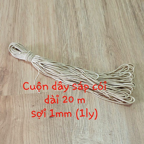 Bó Dây Cói Sáp Sợi 1mm Dài 20mét Nhiều Màu Trang Trí - Sáng Tạo Handmade