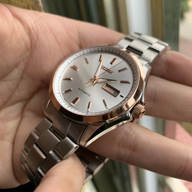 Đồng hồ cơ nam Citizen nhật bãi xịn tự động lên cót khi đeo
