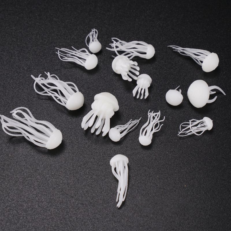 Set 16 Mô Hình Sứa Biển 3D Mini Bằng Epoxy Resin Epoxy UV DIY Trang Trí Đa Ứng Dụng