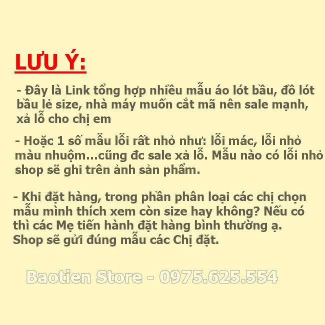 [XẢ HÀNG LẺ SIZE] Đồ lót bầu áo lót bầu cho con bú sau sinh không gọng đệm mút mỏng, quần lót bầu XH01