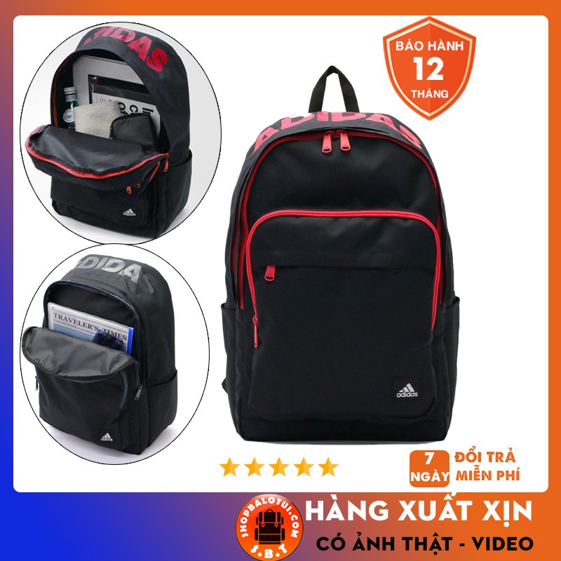 Balo thể thao [ HÀNG XỊN ]  Balo School Bag ADD0015 Black/Red - Thiết kế thông minh CHỐNG NƯỚC TỐT phù hợp cả Nam và Nữ