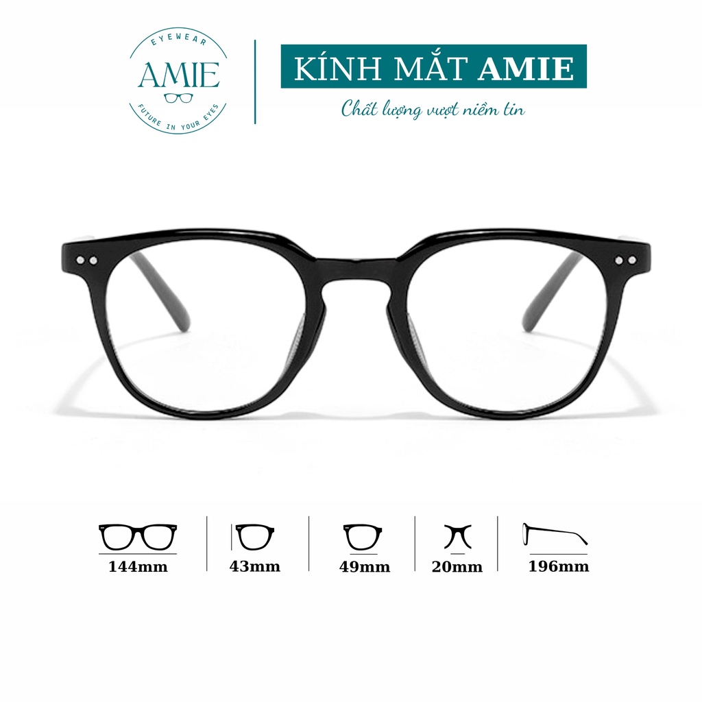 Kính mát gọng vuông AMIE Eyewear mắt kính râm lutto thời trang nam nữ Hàn Quốc 2130