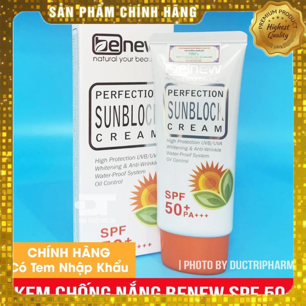 Kem Chống Nắng Kiềm Dầu Lên Tone Không Nhờn Dính BENEW 50ml SPF 50 PA +++