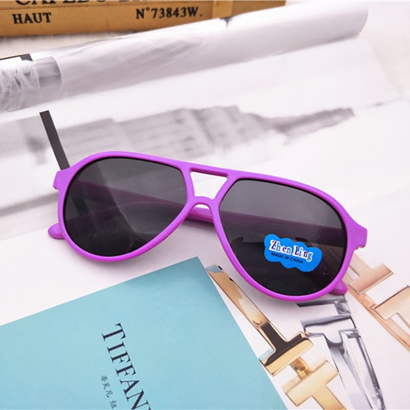 Kính Mát Gọng Màu Sắc Chống Tia UV Thời Trang Mùa Hè Sành Điệu Cho Bé