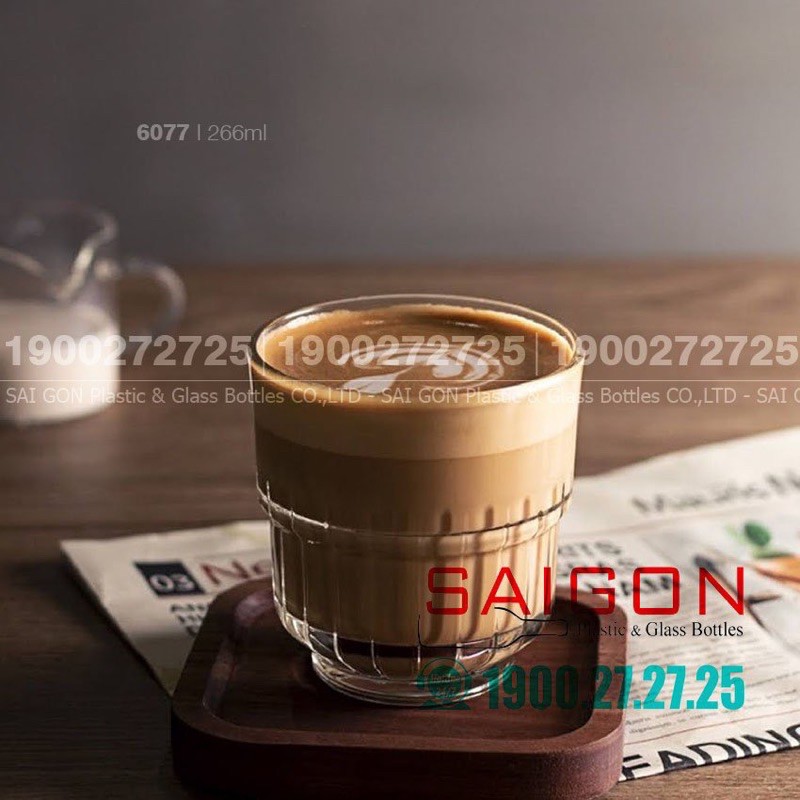 Ly Thủy Tinh Cường Lực TarQ Rock 266ml | LIB.16077 , Thủy Tinh Cao Cấp