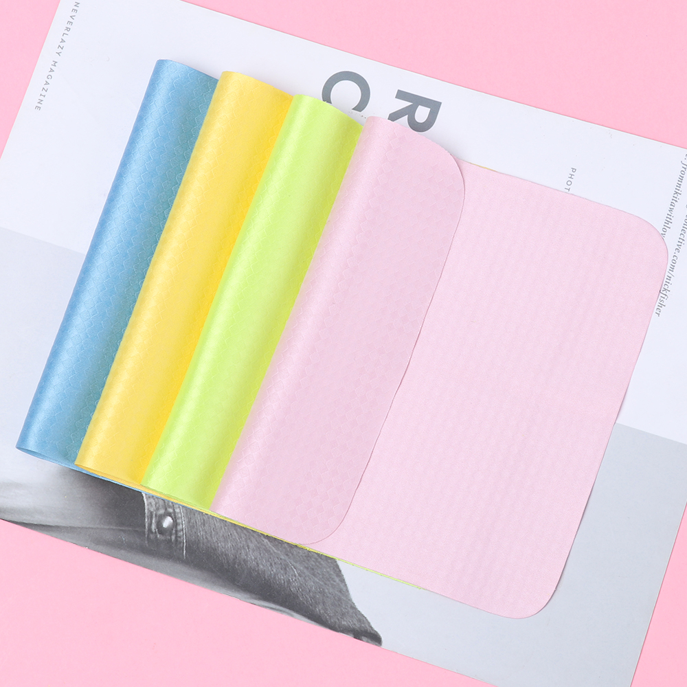 Bộ 1/2/4 Khăn Lau Mắt Kính/Ống Kính/Màn Hình iPhone iPad Đa Năng Vải Vi Sợi Dễ Giặt Chất Lượng Cao Màu Sắc Ngẫu Nhiên