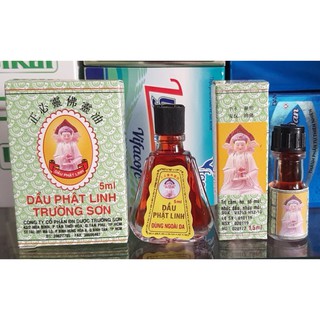 Dầu Phật Linh Trường Sơn cảm ho, sổ mũi, nhức đầu, đau bụng, chóng mặt, nhức mỏi tay chân
