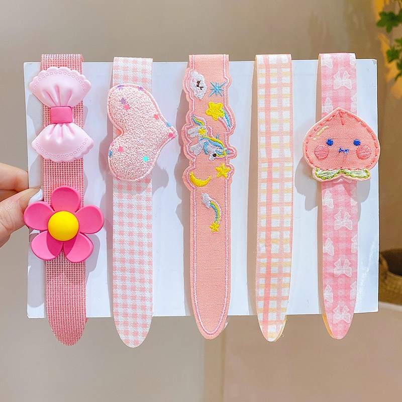 Băng Đô Thiết Kế Dễ Thương Phong Cách Hàn Quốc Dành Cho Bé Gái