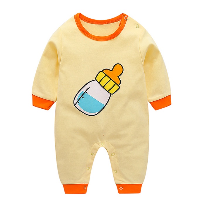 Body liền thân cotton tay dài in hình xinh xắn dễ thương dành cho bé