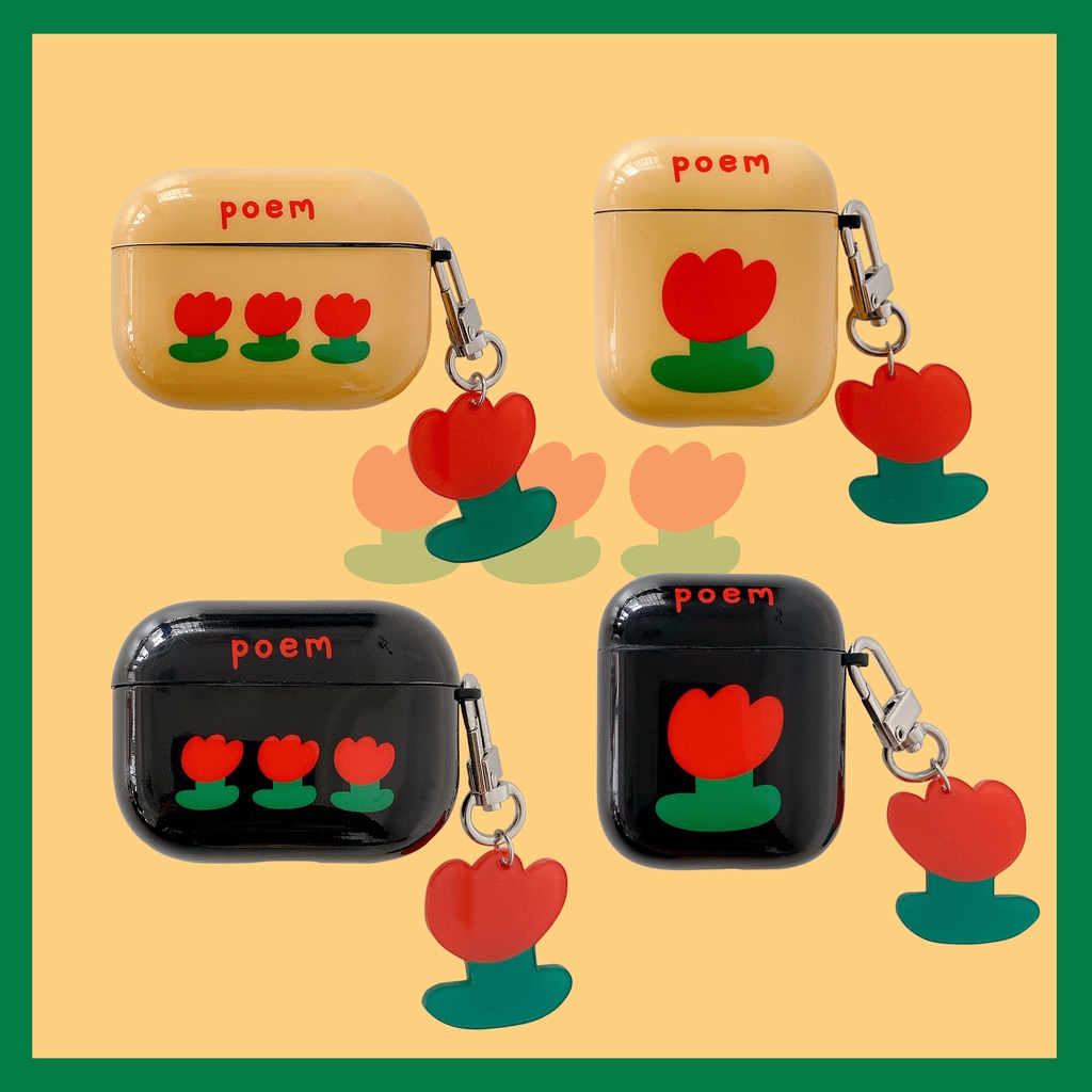 Cartoon IMD Flower Winnie the Pooh Airpods 3 2021 1/2 Pro Cover wireless bluetooth earphone Charging Protective Case Box