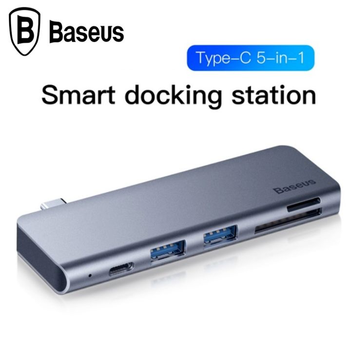 Bộ Hub chuyển đổi 5 trong 1 Baseus CAHUB-K0G