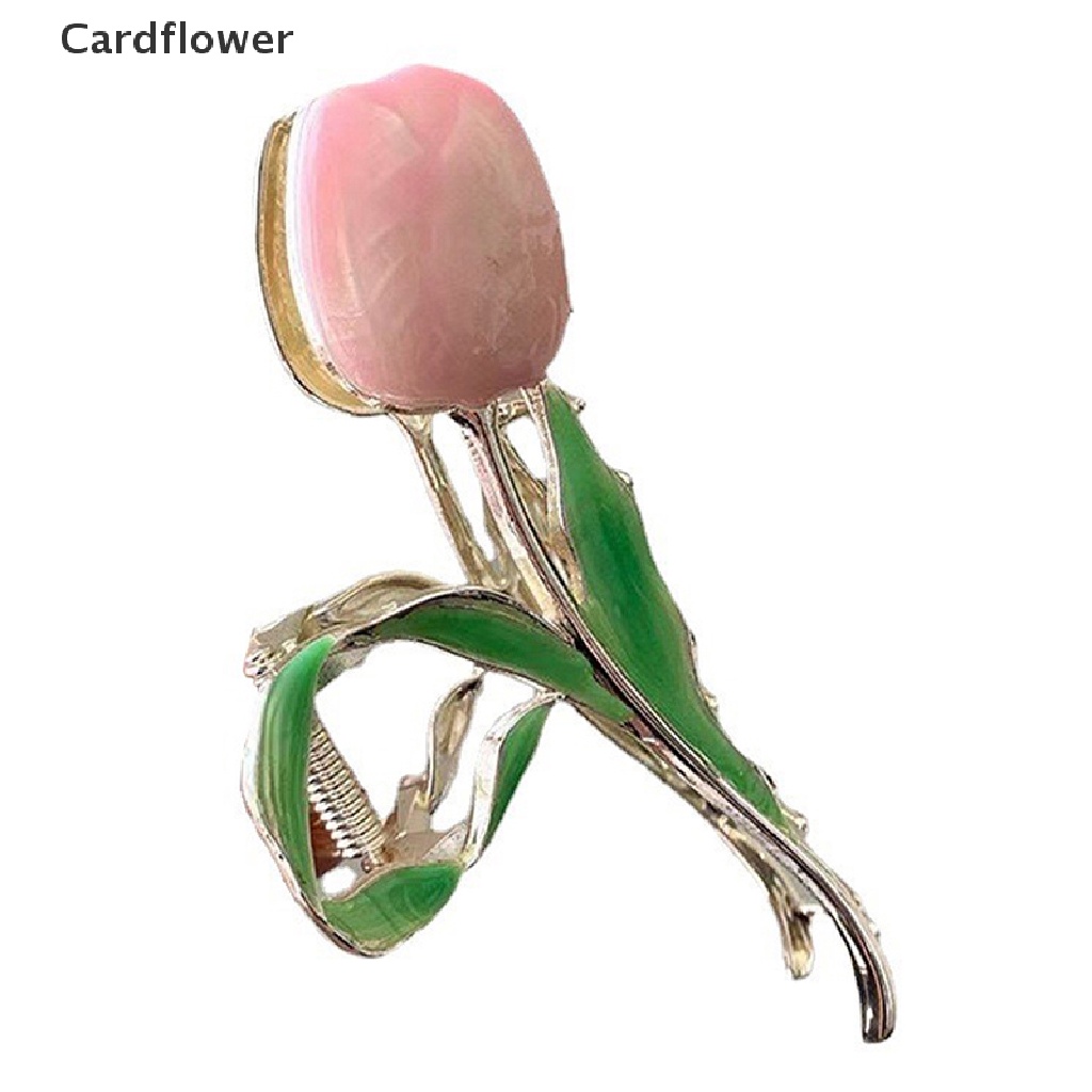 &lt; Cardflower &gt; Mới Kẹp Tóc Hoa Tulip / Cá Mập / Vuốt Đuôi Ngựa Ngọt Ngào Thời Thượng Ngọt Ngào Cho Nữ