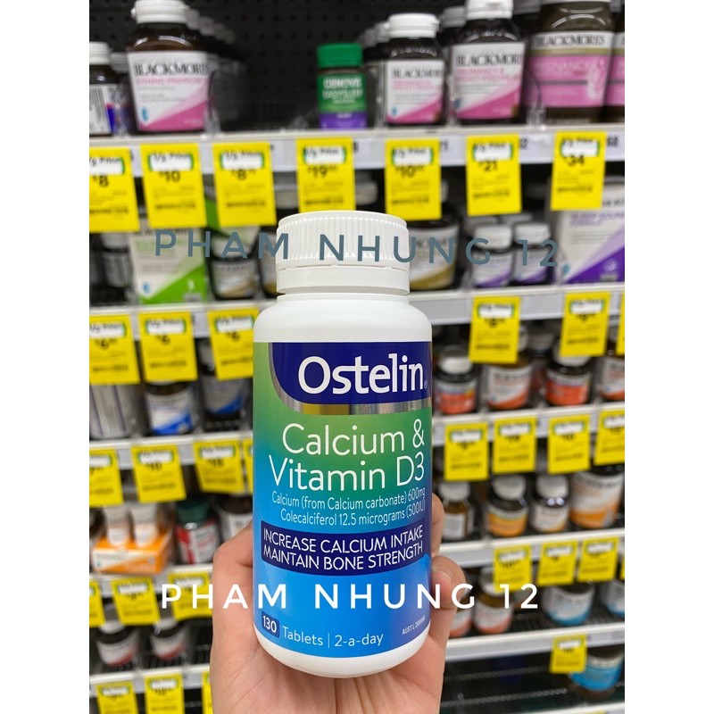 Viên uống Canxi D3 Ostelin 130 viên