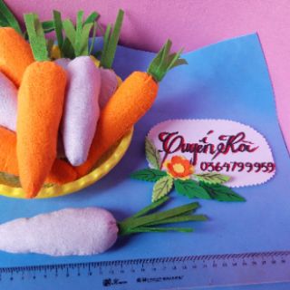Củ cà rốt củ cải làm từ vải dạ sz 20cm