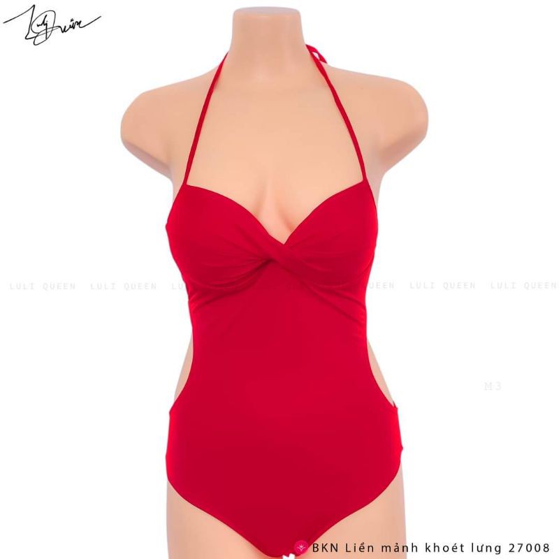 Bikini đỏ liền mảnh tông màu SIÊU NGỌT NGÀO mã 19137