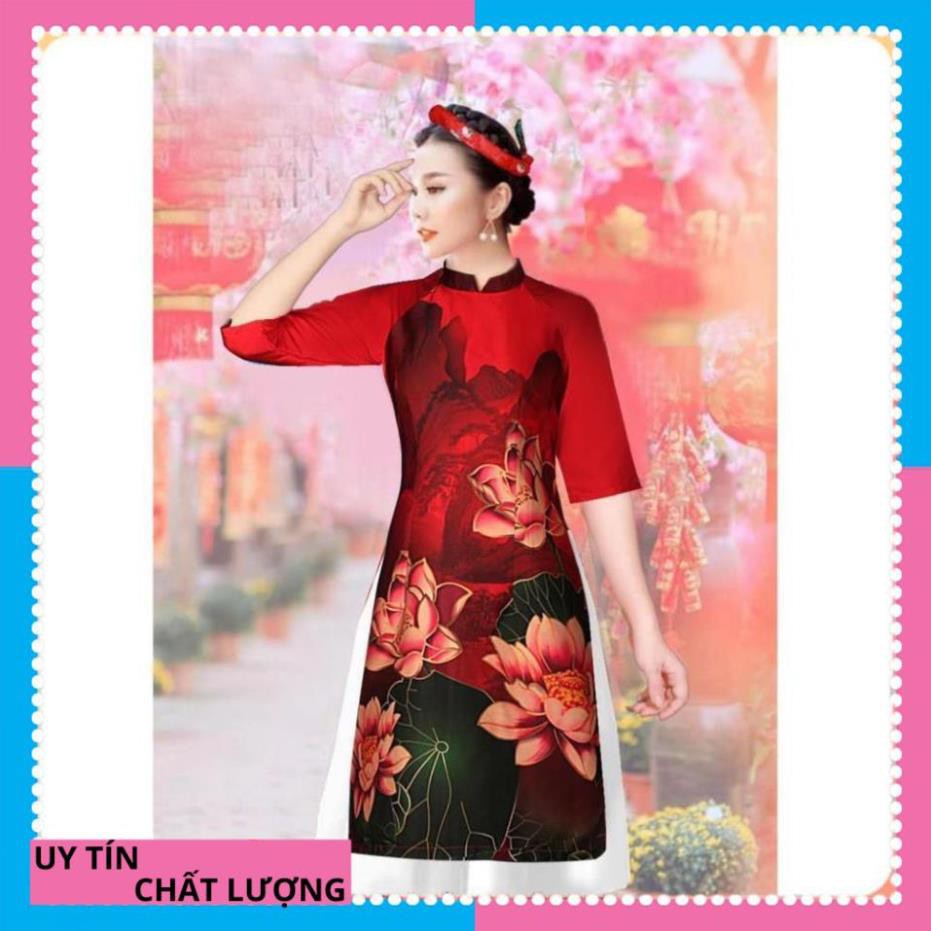 [ HÀNG CAO CẤP ] Áo dài cách tân lụa pháp màu xanh