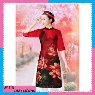 [ HÀNG CAO CẤP ] Áo dài cách tân lụa pháp màu xanh