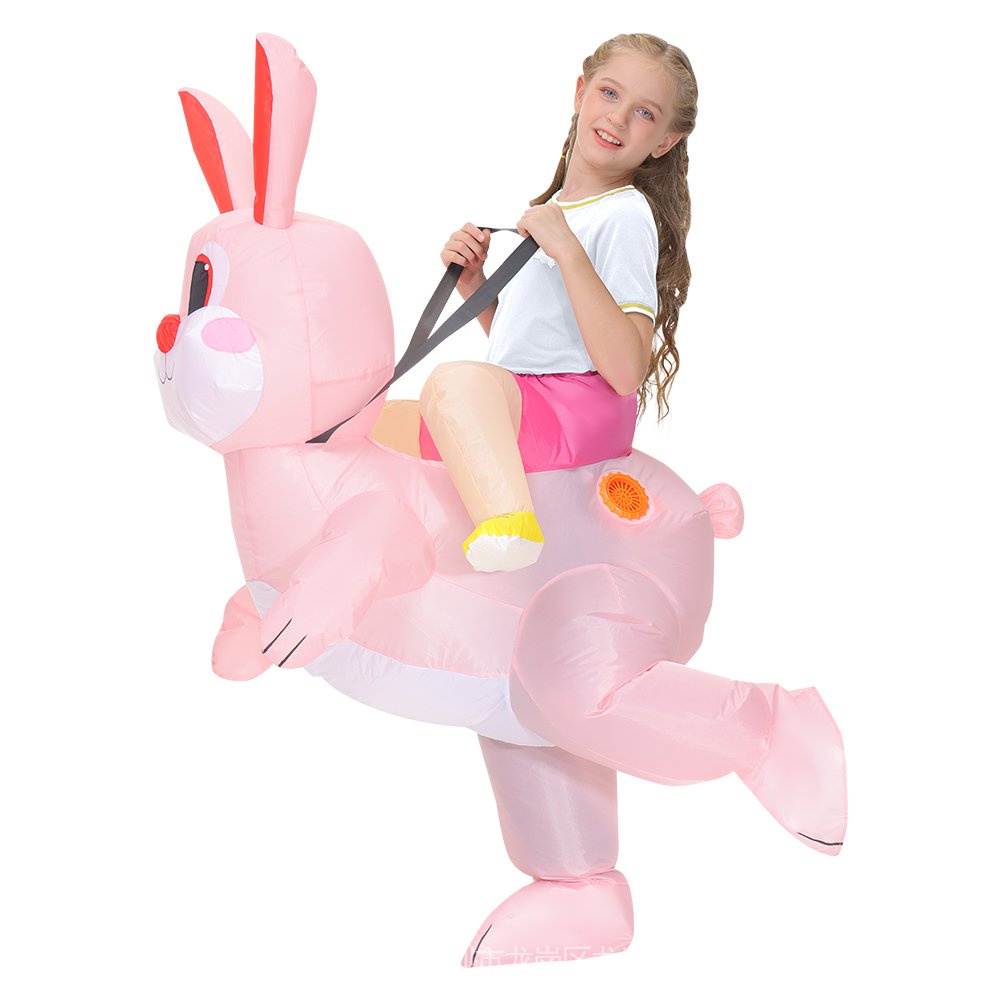 Trang Phục Hóa Trang Thỏ Bơm Hơi Cho Người Lớn/Trẻ Em Dịp halloween