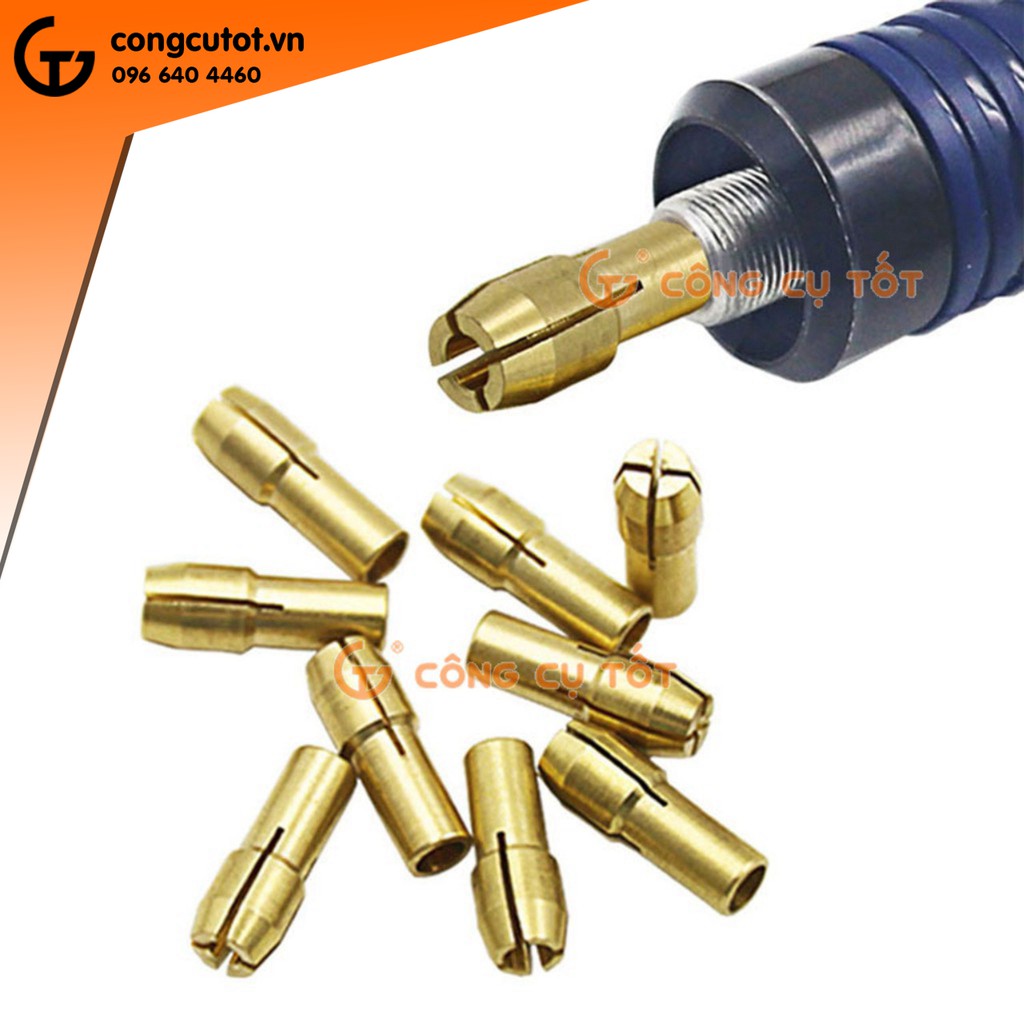 Đầu kẹp mũi khoan bằng đồng chuôi 4.8mm