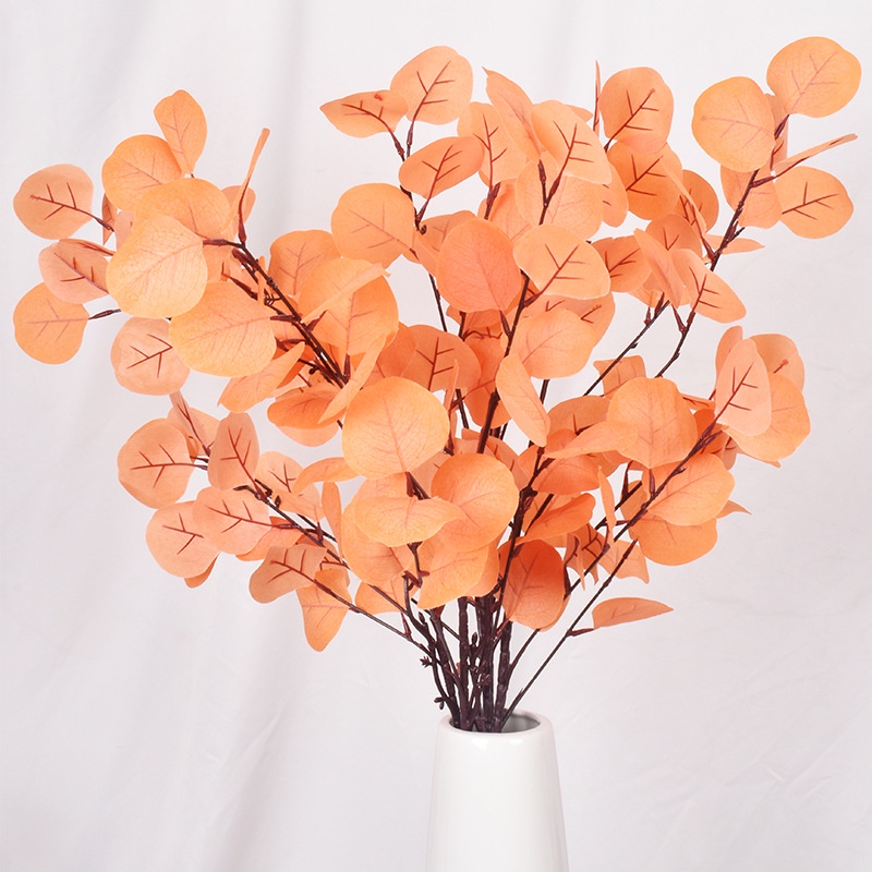Cành lá táo nhiều màu bằng lụa trang trí nhà cửa, decor, chụp ảnh