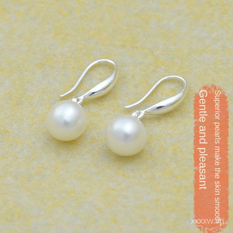 Bông tai ngọc trai hình giọt nước tự nhiên 925