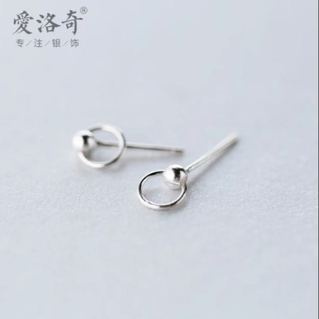 Stub earing vòng tròn S925