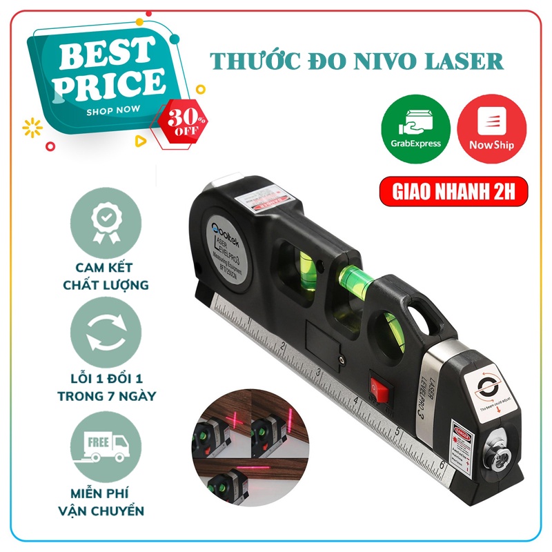 Thước đo Nivo laser đo khoảng cách 3 chiều