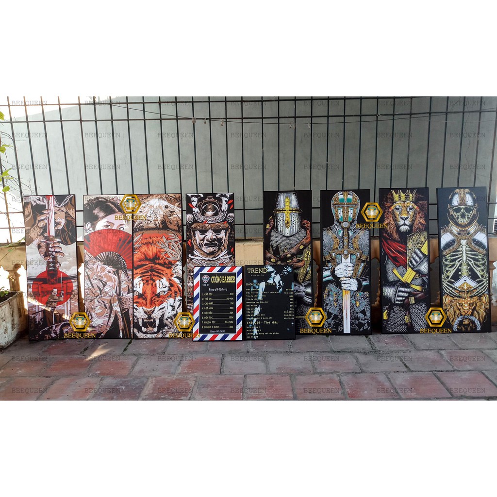 Tranh Trang Trí Tiệm Xăm-Tattoo, Cà Phê, Trà Tranh - Phong Cách Tranh Nhật Bản  Retro, Vintage