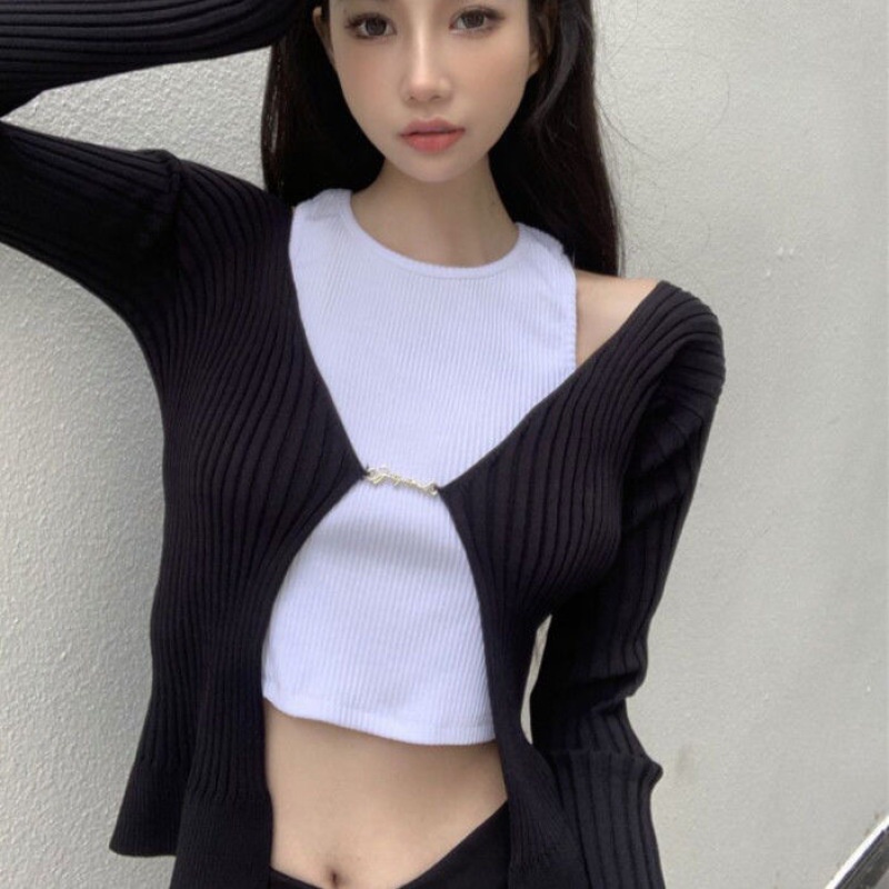 Áo Cardigan Dệt Kim Tay Dài Thời Trang Mùa Thu