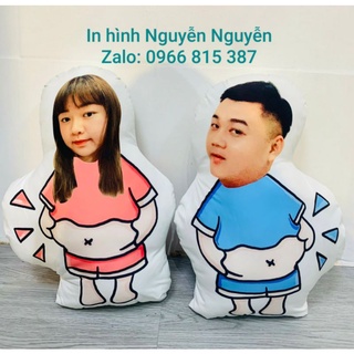 Combo 2 Gối đôi in theo yêu cầu